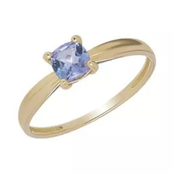 Золотое кольцо с танзанитом
