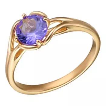 Золотое кольцо с танзанитом