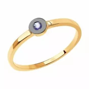 Золотое кольцо с танзанитом
