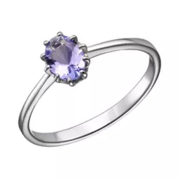 Золотое кольцо с танзанитом