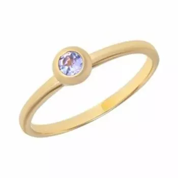 Золотое кольцо с танзанитом