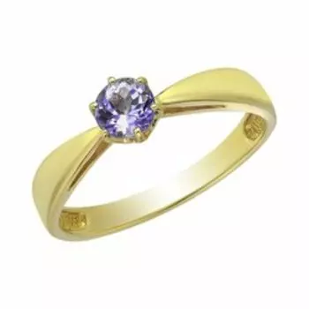 Золотое кольцо с танзанитом