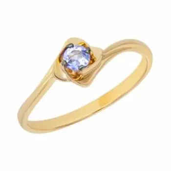 Золотое кольцо с танзанитом