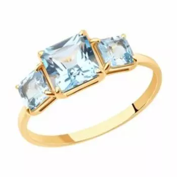 Золотое кольцо с топазами