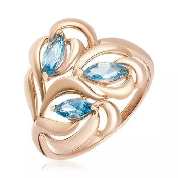 Золотое кольцо с топазами