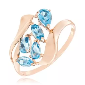 Золотое кольцо с топазами