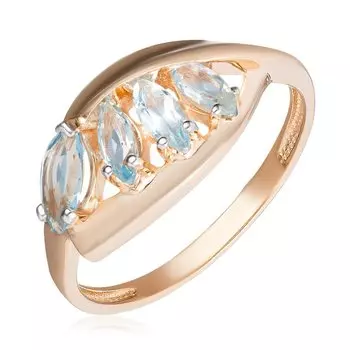 Золотое кольцо с топазами