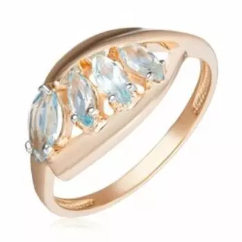 Золотое кольцо с топазами Sky