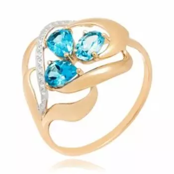 Золотое кольцо с топазами