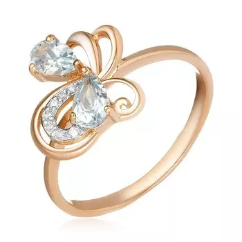 Золотое кольцо с топазами