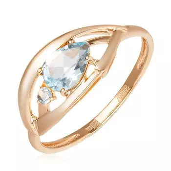 Золотое кольцо с топазами