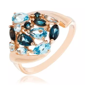 Золотое кольцо с топазами