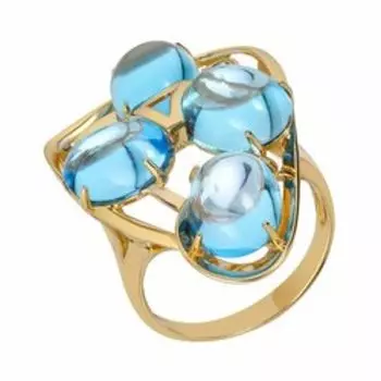 Золотое кольцо с топазами swiss