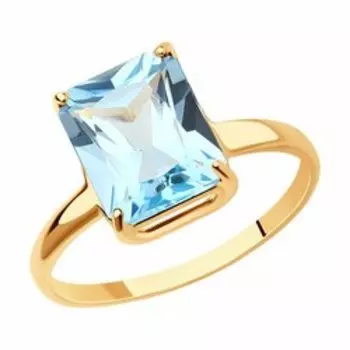 Золотое кольцо с топазом