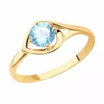 Золотое кольцо с топазом