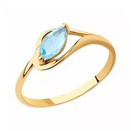 Золотое кольцо с топазом