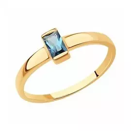Кольцо из золота с лондон топазом