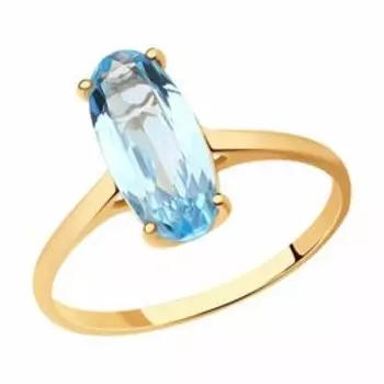 Золотое кольцо с топазом