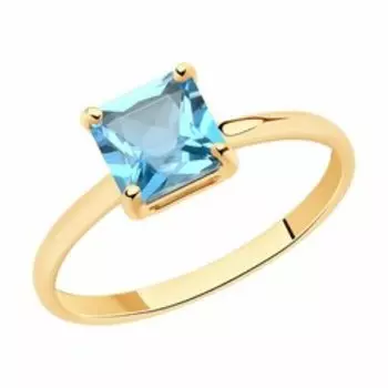 Золотое кольцо с топазом