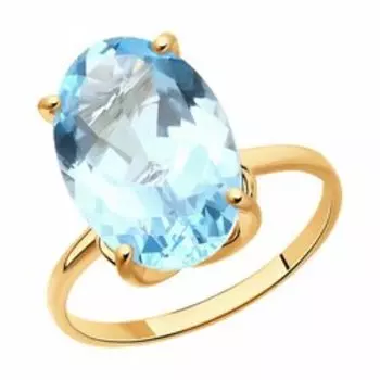 Золотое кольцо с топазом