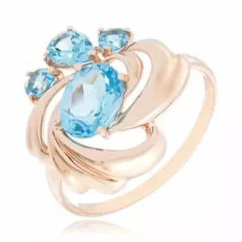 Золотое кольцо с топазами