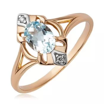 Золотое кольцо с топазом