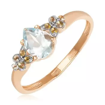 Золотое кольцо с топазом