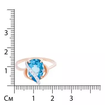 Золотое кольцо с топазом