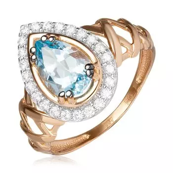 Золотое кольцо с топазом