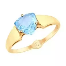 Золотое кольцо с топазом