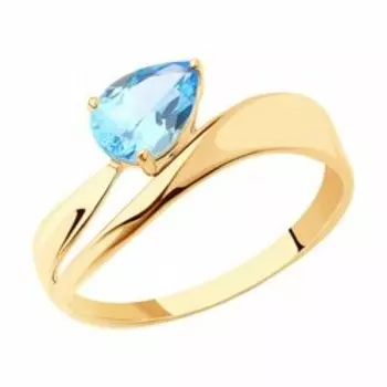 Золотое кольцо с топазом