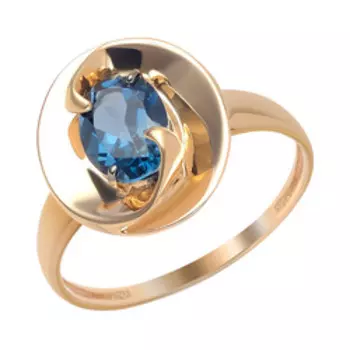 Золотое кольцо с топазом Лондон