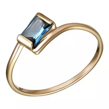 Золотое кольцо с топазом Лондон