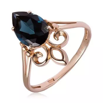 Золотое кольцо с топазом лондон