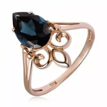 Золотое кольцо с топазом Лондон