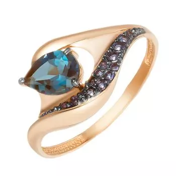 Золотое кольцо с топазом лондон