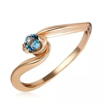 Золотое кольцо с топазом лондон