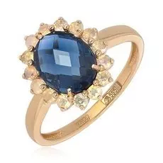 Золотое кольцо с топазом лондон