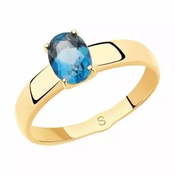 Золотое кольцо с топазом лондон