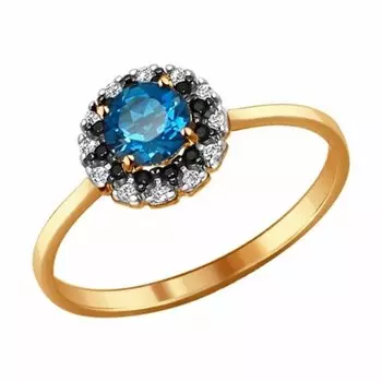 Золотое кольцо с топазом лондон