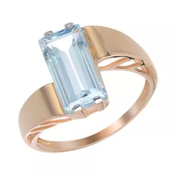 Золотое кольцо с топазом Sky