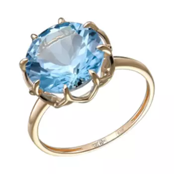 Золотое кольцо с топазом sky