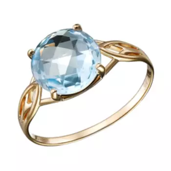 Золотое кольцо с топазом sky