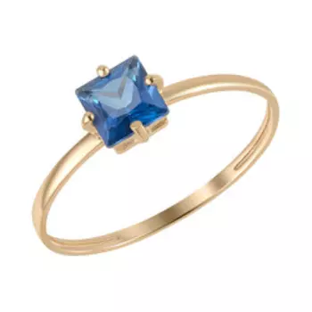 Золотое кольцо с топазом Swarovski