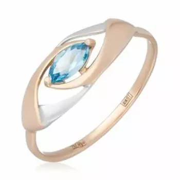 Золотое кольцо с топазом Swiss