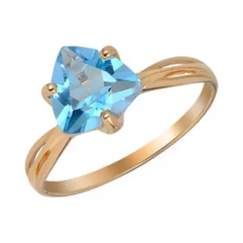 Золотое кольцо с топазом Swiss