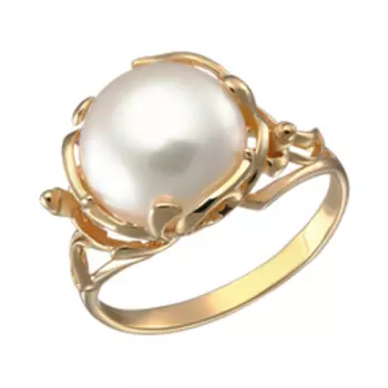 Золотое кольцо с жемчугом