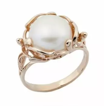 Золотое кольцо с жемчугом