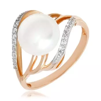 Золотое кольцо с жемчугом