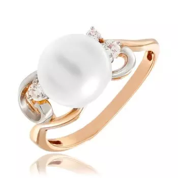 Золотое кольцо с жемчугом